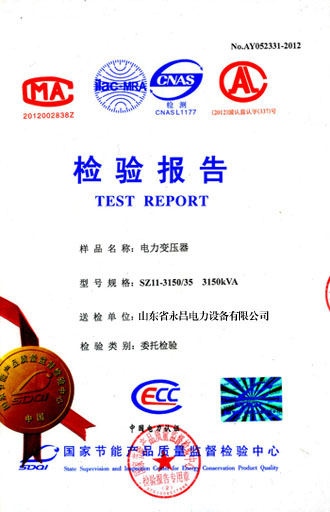 襄阳电力变压器检测报告
